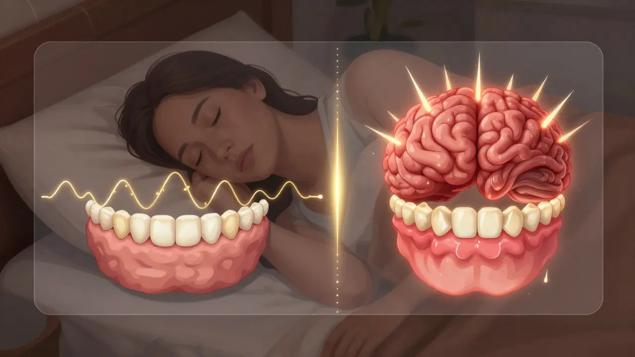 Porovnání zdravých a zánětlivých dásní vlivem na kvalitu spánku