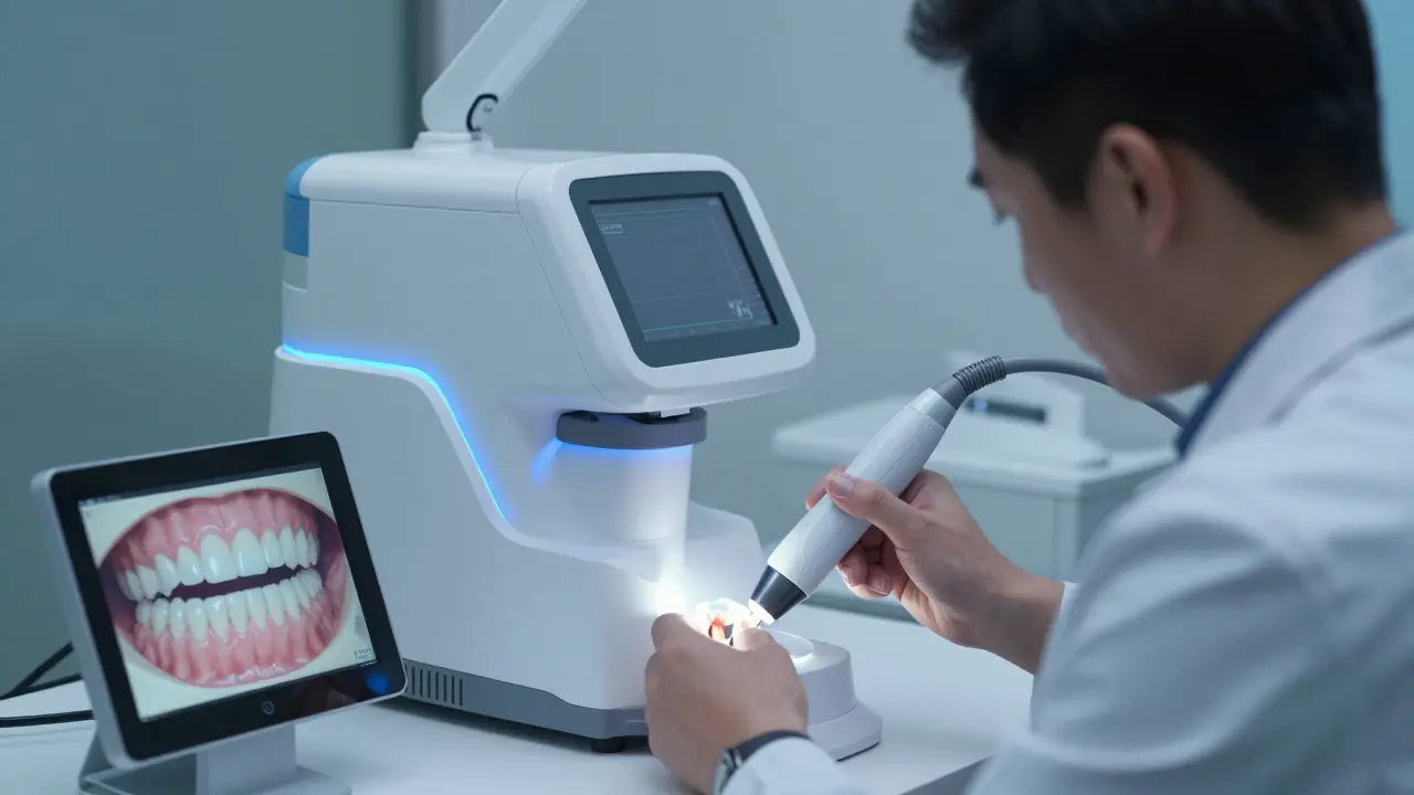 Digitální skener v moderní dentální laboratoři při tvorbě fazet
