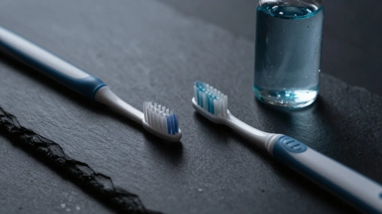 Nástroje pro ústní hygienu: kartáček a pasta